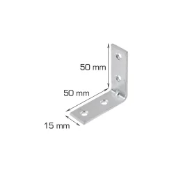 Bygningsbeslag^Home it Vinkelbeslag 50 x 50 x 15 mm - 2 stk.