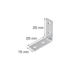 Bygningsbeslag^Home it Vinkelbeslag 25 x 25 x 15 mm - 2 stk.