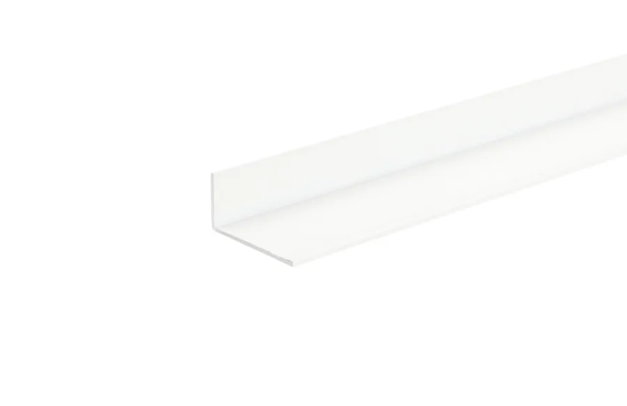 Profillister^ Vinkellist hvit - 25 x 25 mm x 1 meter