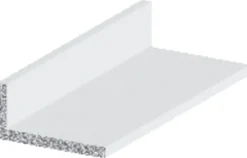 Profillister^ Vinkellist hvit - 15 x 30 mm x 1 meter
