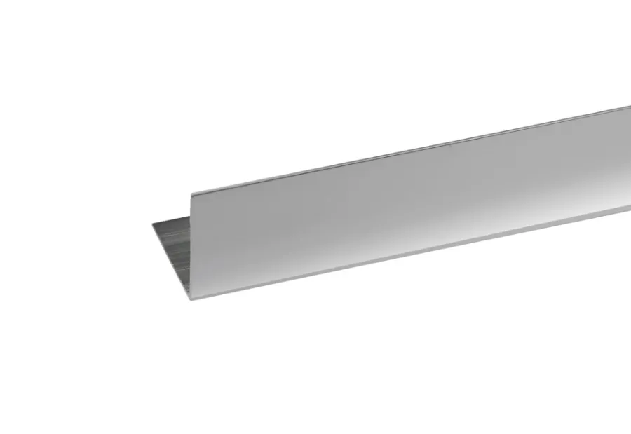 Profillister^ Vinkellist sølv - 15 x 15 mm x 1 meter