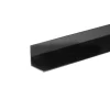 Profillister^ Vinkellist svart pvc - 25 x 25 mm x 2 m