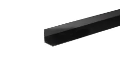 Profillister^ Vinkellist svart pvc - 25 x 25 mm x 2 m
