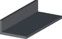 Profillister^ Vinkellist svart pvc - 30 x 20 mm x 2 meter