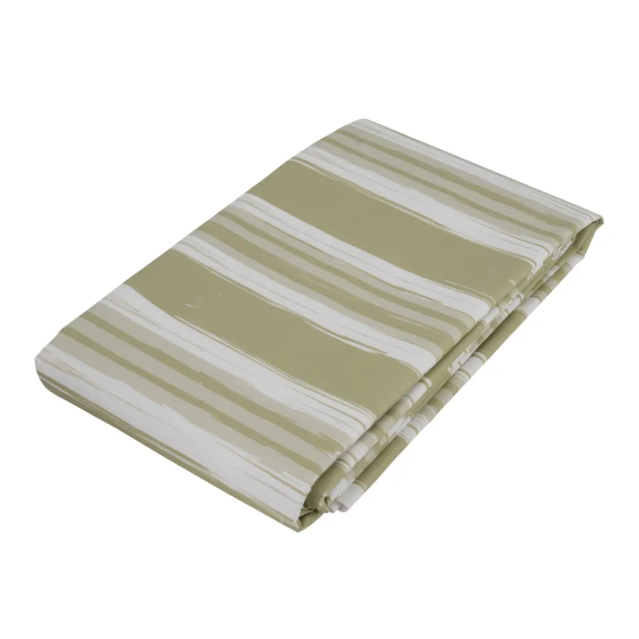 Sesongavslutning|Boliginnredning^ Voksduk med 140 x 250 cm Grønne striper