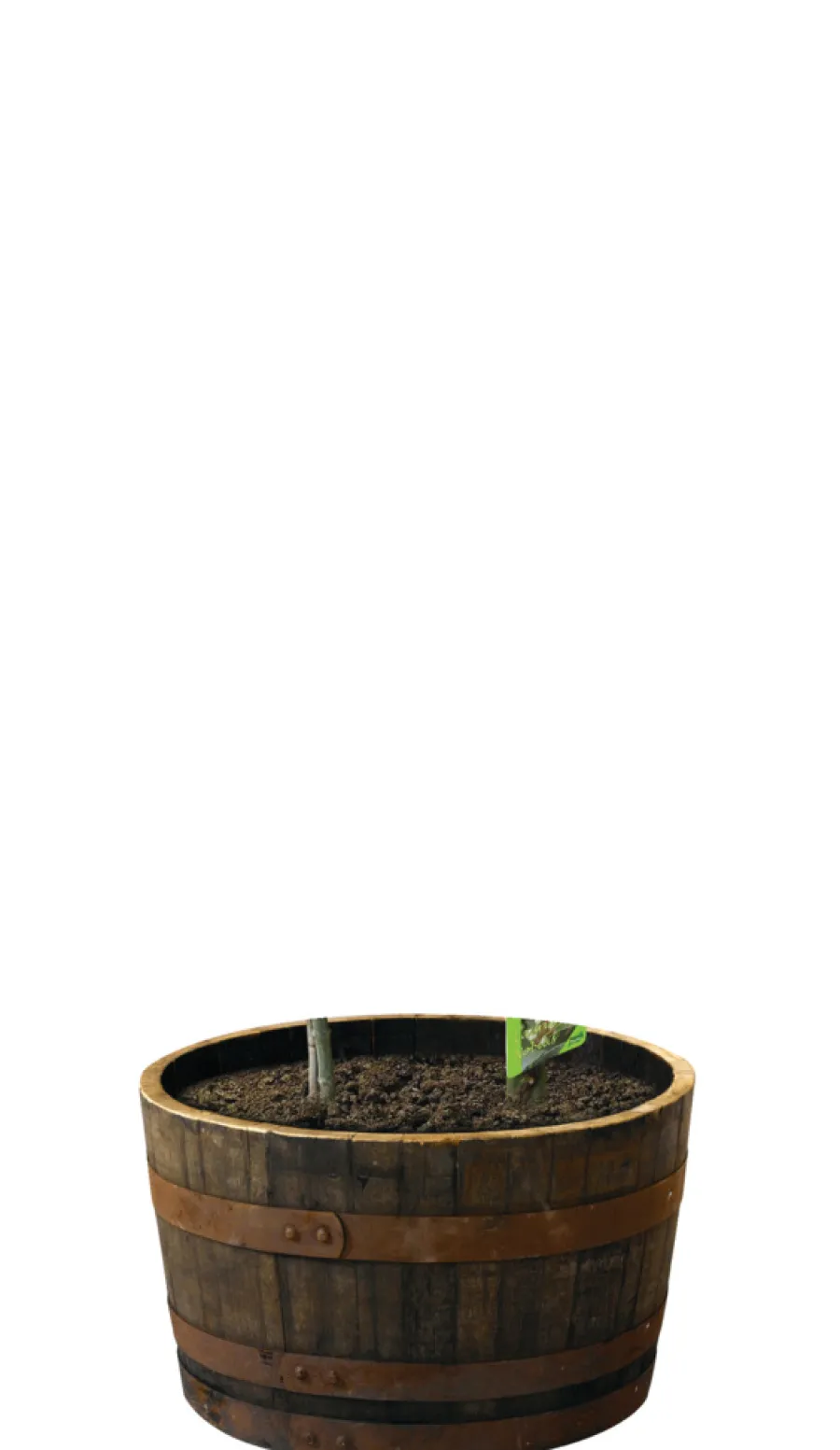 Krukker|Plantebord & Høybed^Scan-Pot Whiskytønne Ø64 cm